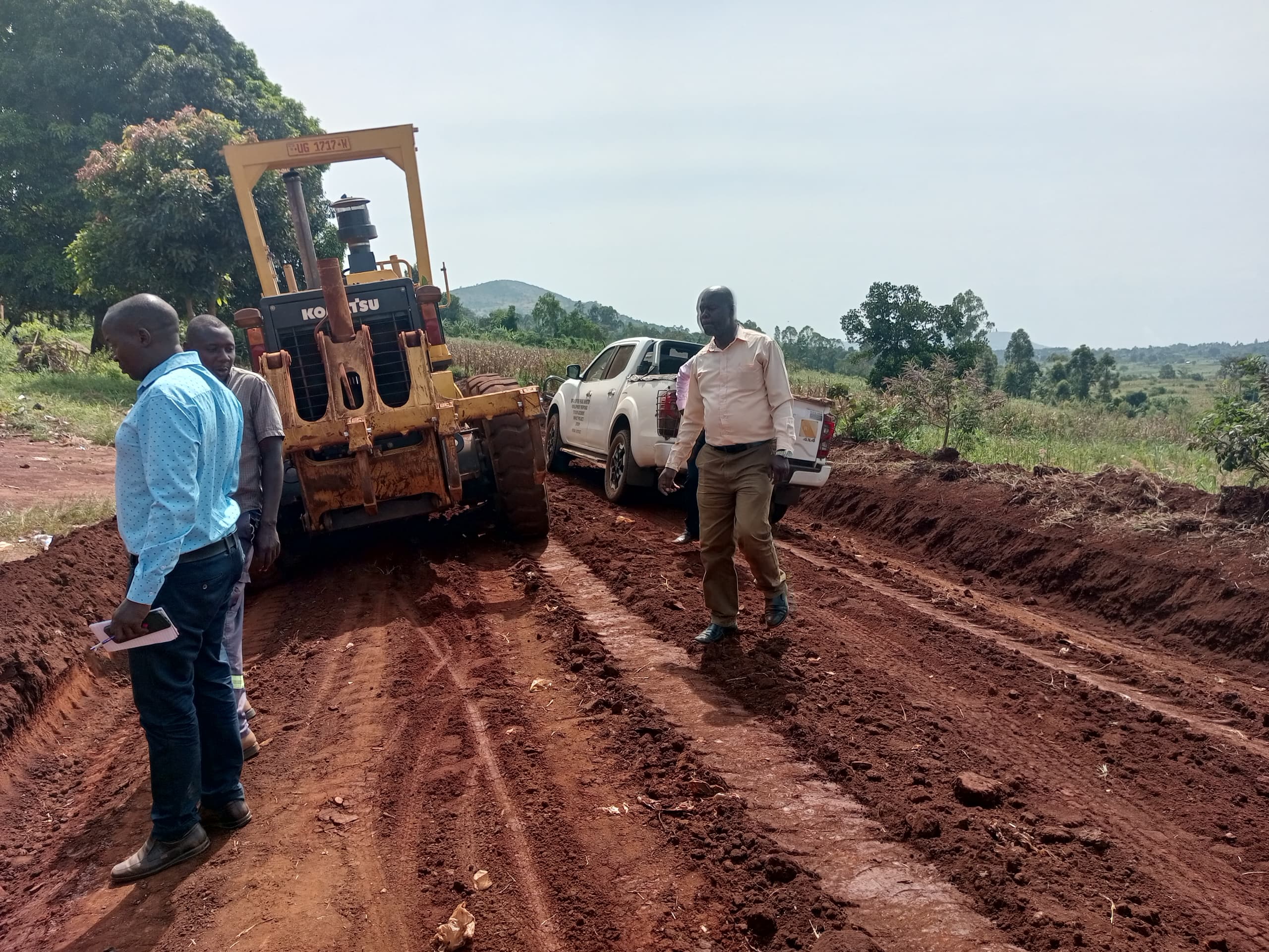Works on the Buraru-Busanga-Kigona road.